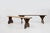 Rustic Wooden Bench with Brown Painted Feet, France, 1890s For Sale - Image 10 of 11