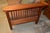 1980s Stickley Style Mission Loveseat / Sofa Wood With Southwest Design Upholstery For Sale - Image 6 of 16