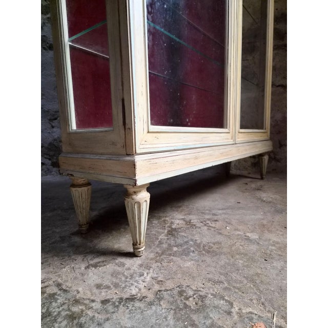Vintage French Glass Display Cabinet, 1960s For Sale - Image 4 of 18