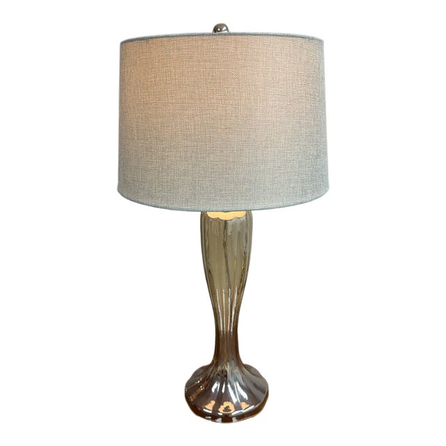 Bassett Furniture Gable Glass Table Lamp For Sale