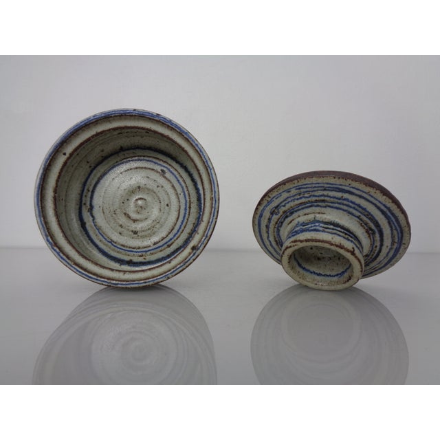 Studio Ceramic Bowl with Lid by Tue Poulsen, Denmark, 1960s For Sale - Image 6 of 13