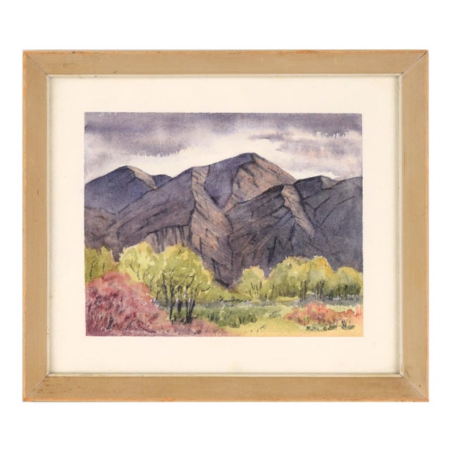 "Out West" Rocky Mountain Landscape by Ruth Scott For Sale