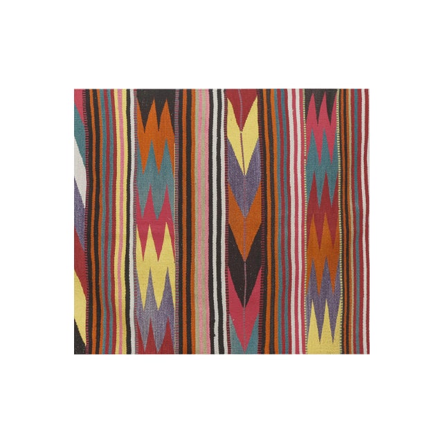 1960s Turkish Colorful Kilim Rug 2'12" X 4'11" For Sale - Image 5 of 12
