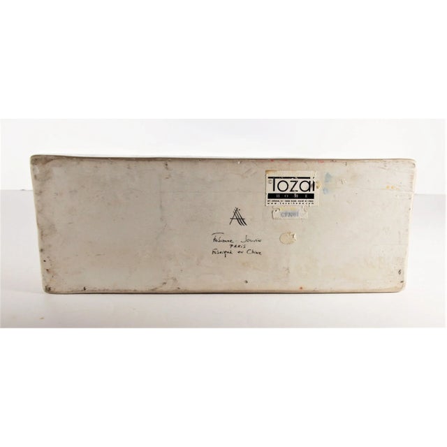 Ceramic Contemporary Large China Last Emperor Vase by Paris Designer Fabienne Jouvin For Sale - Image 7 of 8