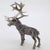 Vintage Italian Handmade Genuine Silver Large Stag Deer Sculpture by Italian Silver Artist Mario Cerreti For Sale - Image 6 of 14