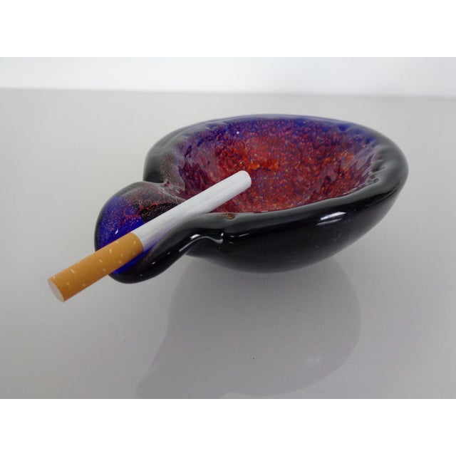 Vintage Murano Glass Ashtray, Italy, 1960s For Sale - Image 3 of 18