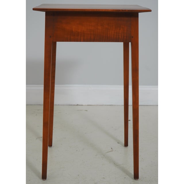 Eldred Wheeler Maple 1 Drawer Country Stand For Sale - Image 10 of 16