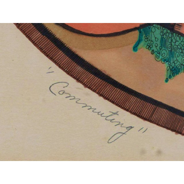 American Judy Anderson Lion & Elephant Color Etching For Sale - Image 3 of 5