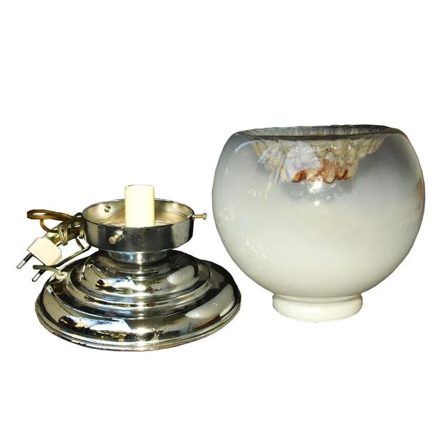 Chromed Metal & Glass Table Lamp by Toni Zuccheri for VeArt, 1970s For Sale - Image 6 of 12