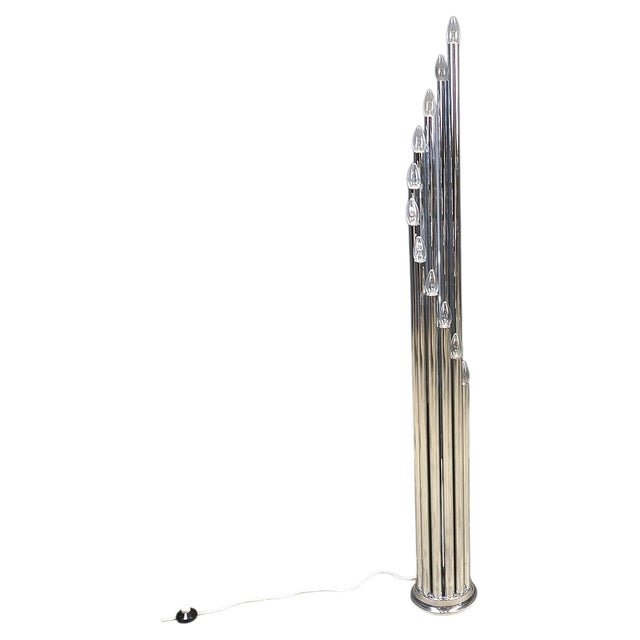 Vintage Chrome Floor Lamp by Goffredo Reggiani, 1970s For Sale - Image 13 of 13