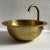 16-Inch Handmade Oval Hammered Brass Sink This exquisite handmade oval sink is crafted from hammered brass, bringing...