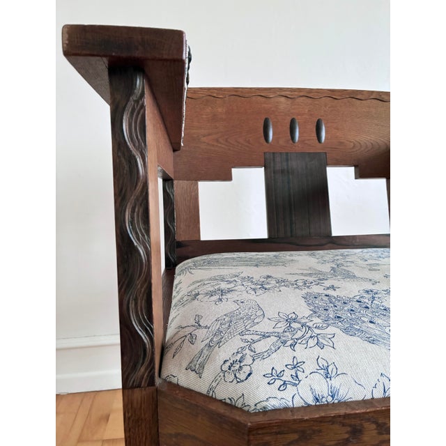 1920s Dutch Art Deco Amsterdam School Armchair, 1920s For Sale - Image 5 of 17