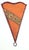 African Tribal Art parchment wall shade sconce featuring a large triangle hide form stitched on iron and hand painted...