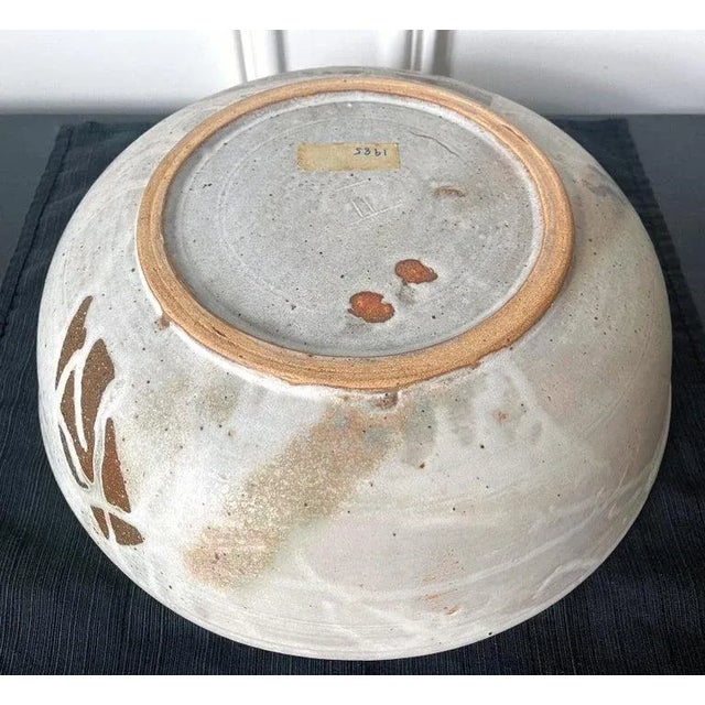 Large Ceramic Center Bowl Toshiko Takaezu For Sale - Image 10 of 13