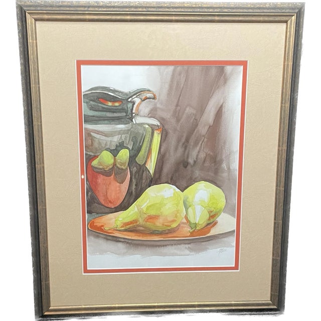 Green Contemporary Framed Watercolor Still Life by Matt Tisdale For Sale - Image 8 of 8
