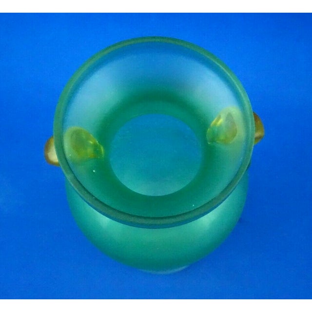 Murano Blown Glass Amphora Vase by Barbini, 1950s For Sale - Image 12 of 18