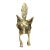 Antique English Brass Fox Door Knocker For Sale