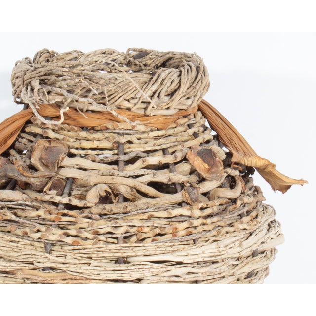 Samuel Yao Handwoven Artisan Basket For Sale - Image 4 of 6