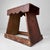 Brown Minimalist Fumidai Wooden Step Stool, Japan, 1920s For Sale - Image 8 of 12