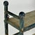 Vintage Faux Bamboo 3 Tier Wooden Hanging Shelf Unit in Deep Bright Blue For Sale - Image 4 of 11