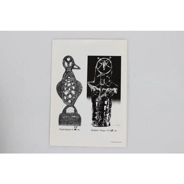 Danishl Round Ceramic Dish with Figurative Bat Motif by Leif Messel, 1997 For Sale - Image 6 of 12