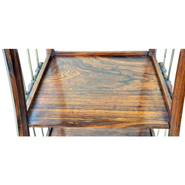 Regency Rosewood and Brass Whatnot, 1835 For Sale - Image 6 of 17