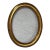 Vintage Giltwood Style Oval Picture Frame With Beaded and Rope Trim - 8.5" X 11.25" For Sale