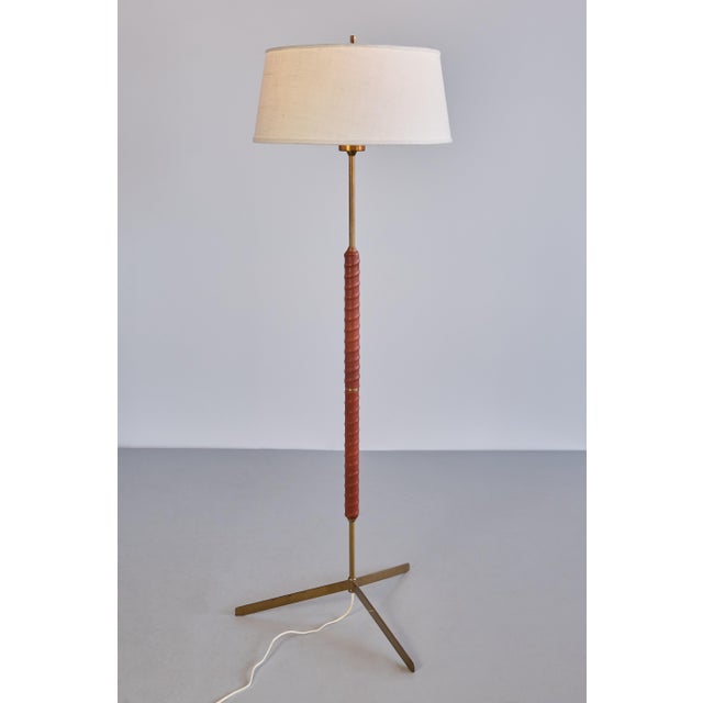 Vintage G-31 Floor Lamp in Brass by Bergboms, 1940s For Sale - Image 9 of 12
