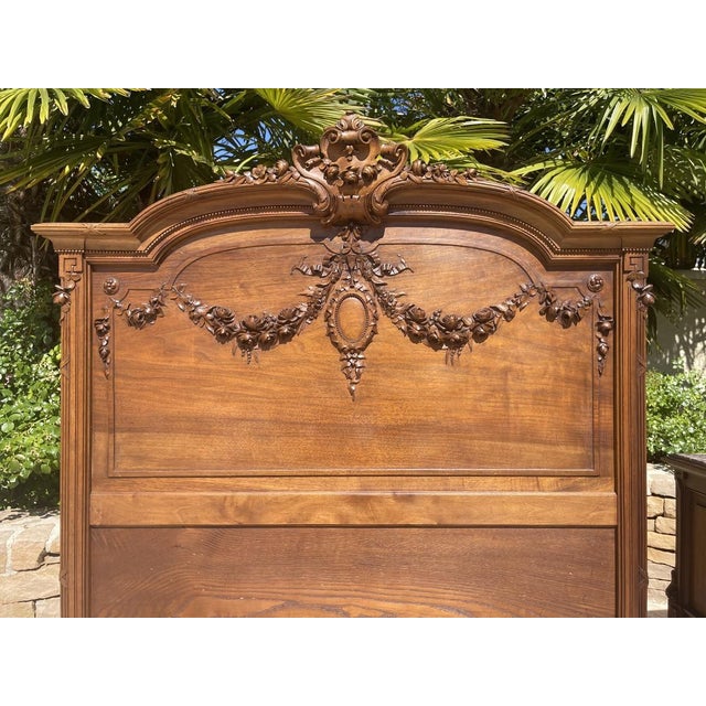 Louis XVI Transition Walnut Beds, Set of 2 For Sale - Image 4 of 13