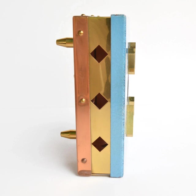 1960s Brass Enamel Heater, Germany For Sale - Image 4 of 10