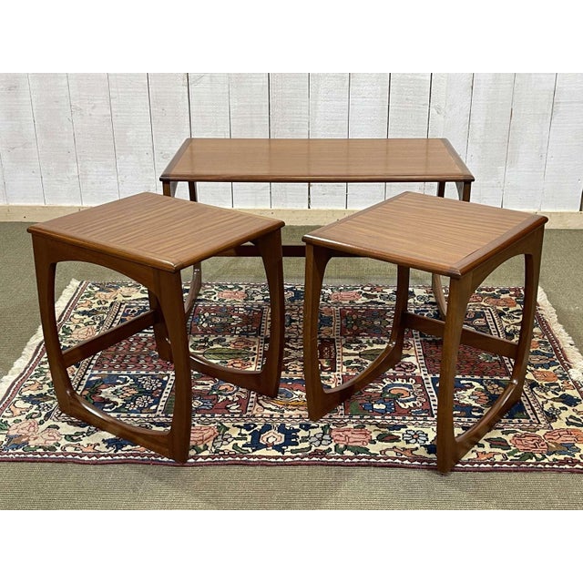 English Teak Nesting Tables, 1970s, Set of 3 For Sale - Image 4 of 11