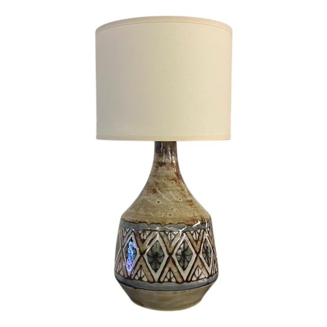 Vintage Ceramic Lamp by Jean-Claude Malarmey, 1950s For Sale