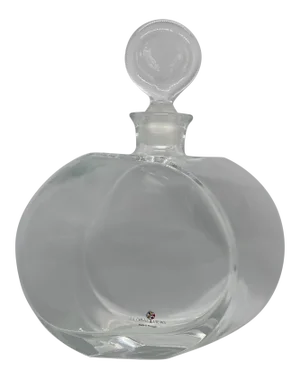 Early 21st Century Global Views Offset Shape Round Glass Decanter