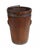 Single Irish peat bucket in mahogany. Great piece that works well as a planter. Brass lined inner. Offered in great shape...
