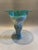 Blue Vintage Signed Kosta Boda Blue Glass Pedestal Vase For Sale - Image 8 of 12