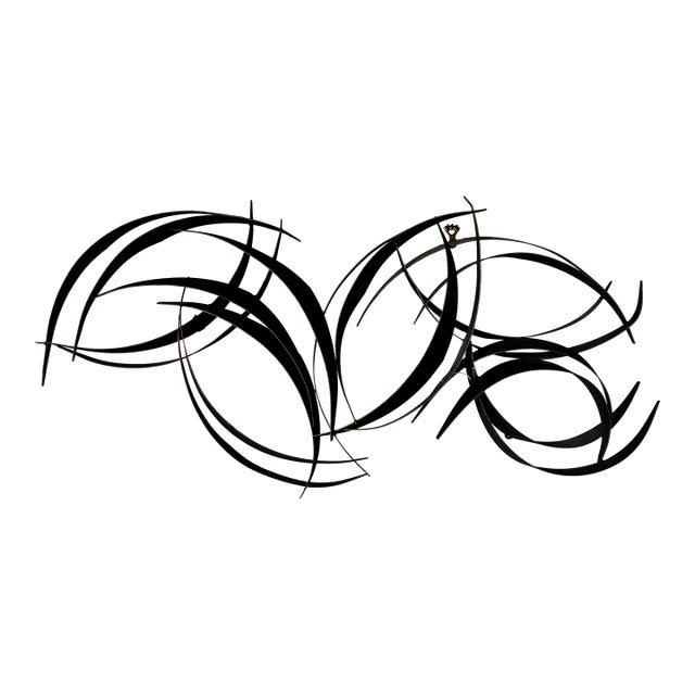 1993 Vintage Brutalist Abstract Metal Wall Sculpture by Curtis Jere For Sale