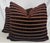 Osborne & Little Osborne & Little "Celesta Stripe" in Plum 22" Pillows-a Pair For Sale - Image 4 of 4