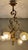 Art Nouveau Golden Chandelier with Frosted Glass Shades For Sale - Image 14 of 18