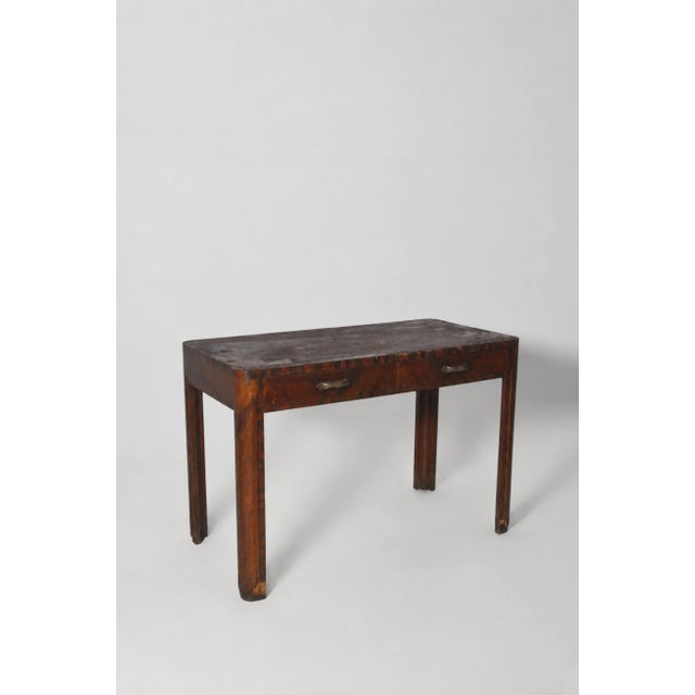 Art Deco Rationalist Italian Desk with Brass Handles, 1935 For Sale - Image 9 of 9