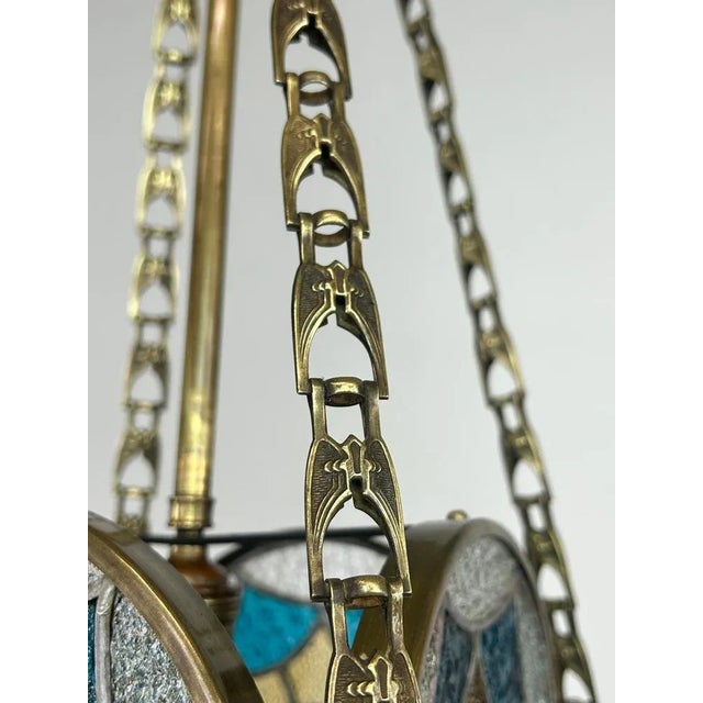 Jugendstil Hanging Lamp, 1890s For Sale - Image 5 of 11