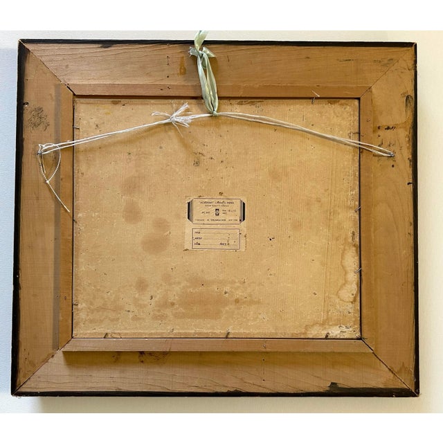 Early 20th Century Brenton Harbor Scene After William Lee-Hankey Oil Painting on Artist Panel, Framed For Sale - Image 12 of 12