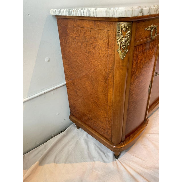 1920s French Burlwood Marble Top Sideboard For Sale In New York - Image 6 of 12