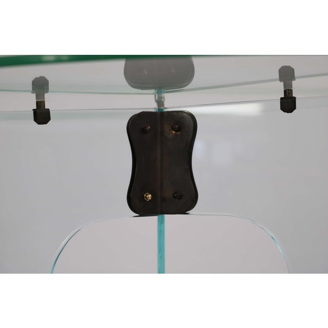 Round Side Table in Crystal Glass, 1940s For Sale - Image 12 of 15