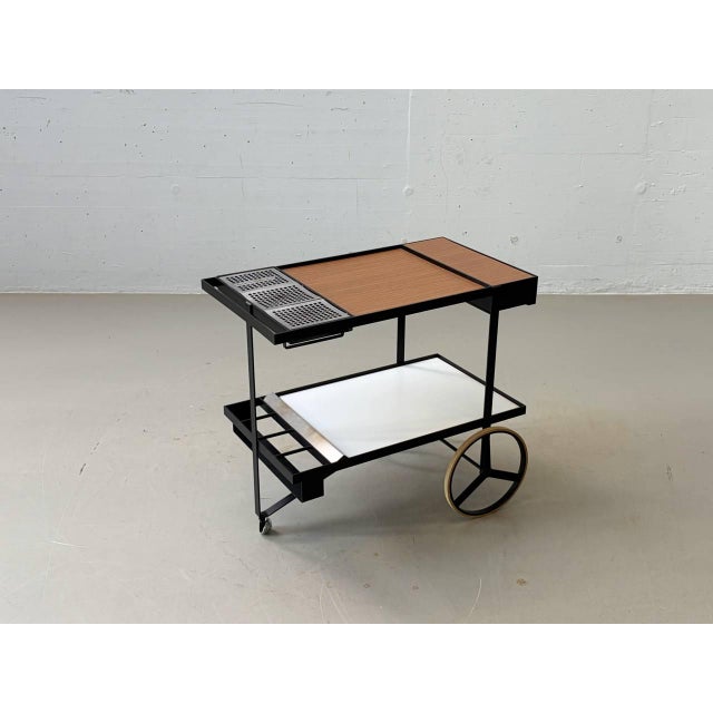 Serving Trolley by Cees Braakman for Pastoe, Netherlands, 1950s For Sale - Image 11 of 16