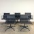 Vitra EA 108 in Black Leather by Charles & Ray Eames, Set of 6 For Sale - Image 10 of 18