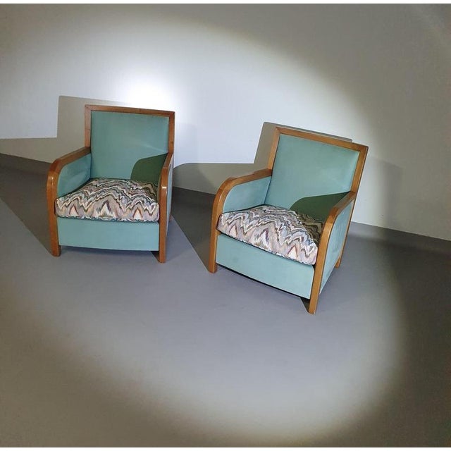 Harmonica Armchairs from Molteni, 1980s, Set of 2 For Sale - Image 3 of 18