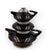 Mid-Century Modern SC3 Piled Up Tea Set, Italy 1970s, Set of 3 For Sale - Image 13 of 16