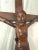 Big Antique Hand Carved Wood Religious Jesus Christ Crucifix Cross Sculpture God For Sale In New York - Image 6 of 11