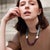 Blue Baroque Pearl Amethyst Color Block Necklace For Sale - Image 8 of 8
