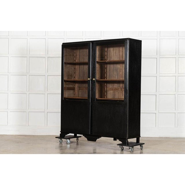 19th Century French Ebonised Fruitwood Glazed Vitrines, 1920 For Sale - Image 17 of 18